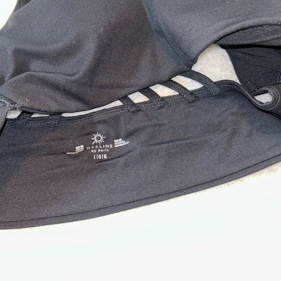 Aerie Offline Real Me Stretch Medium Support Macrame Sports Bra Large NWT - Picture 5 of 5